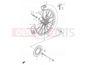 SUZUKI RM80 T (1996) (E24) 30 - FRONT WHEEL