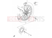SUZUKI RM80 W (1998) (E03,E28,E33) 30 - FRONT WHEEL