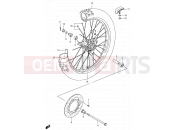 30 - FRONT WHEEL - Suzuki RM80 K1 (2001)