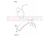 SUZUKI RM85 K7 (2007) (P03,P28) 23 - FRONT FENDER