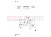 SUZUKI RM85 K7 (2007) (P03,P28) 27 - LABEL