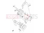 SUZUKI RMX250 M (1991) (E01) 41A - REAR CALIPERS (MODEL L/M)