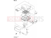 SUZUKI SFV650 L2 (2012) Gladius (E21) 12 - AIR CLEANER