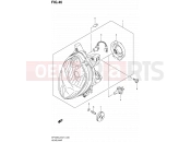SUZUKI SFV650 L2 (2012) Gladius (E21) 46 - HEADLAMP (SFV650UL2 E24)