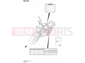 SUZUKI SFV650 L2 (2012) Gladius (E21) 107 - LABEL (SFV650UAL2 E21)