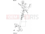 SUZUKI SFV650 L2 (2012) Gladius (E21) 115 - STEERING STEM