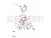 SUZUKI SFV650A L1 (2011) Gladius (E21) 117 - FRONT WHEEL (SFV650L1 E24)