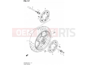 SUZUKI SFV650A L2 (2012) Gladius (E21) 117 - FRONT WHEEL (SFV650L2 E24)