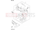 SUZUKI SFV650A L2 (2012) Gladius (E21) 123 - FRONT CALIPER