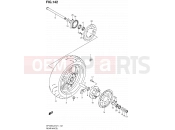 SUZUKI SFV650A L2 (2012) Gladius (E21) 142 - REAR WHEEL (SFV650AL2 E21)