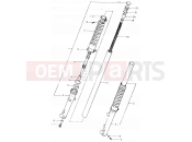 SUZUKI SP400 T (1996) 48 - FRONT FORK (E06)