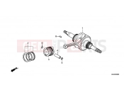 HONDA NSC110MPDE NSC110MPDE 2014 E-20 CRANKSHAFT / PISTON