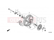 HONDA NSC110MPDE NSC110MPDE 2014 F-20-20 FRONT WHEEL