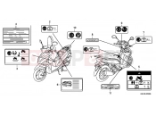 HONDA NSC110MPDE NSC110MPDE 2014 F-47 WARNING LABEL