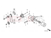 HONDA FJS600DB SILVER WING 2011 E-10 OIL PUMP