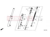 HONDA FJS600DB SILVER WING 2011 F-14 FRONT FORK