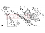 HONDA CBF1000A9 CBF1000 ABS 2009 E-14 CRANKSHAFT / PISTON