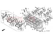 HONDA CBF1000AA CBF1000 ABS 2010 E-2 CYLINDER HEAD