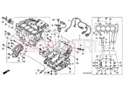 HONDA CBF1000AA CBF1000 ABS 2010 E-13 CRANKSHAFT