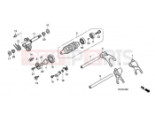 HONDA CBF1000AA CBF1000 ABS 2010 E-16 TRANSMISSION DRUM