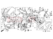 HONDA CBF1000AA CBF1000 ABS 2010 F-35 ENGINE HOUSING
