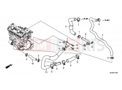 HONDA CBF1000FC CBF1000F 2012 E-17 WATER PIPE