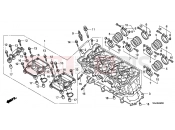 HONDA CBF1000FAA CBF1000F ABS 2010 E-2 CYLINDER HEAD