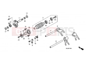 HONDA CBF1000FAA CBF1000F ABS 2010 E-16 TRANSMISSION DRUM