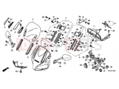 HONDA CBF1000FAA CBF1000F ABS 2010 F-43 UPPER ENGINE HOUSING