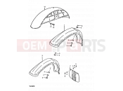SUZUKI TS250ER T (1996) 56 - FRONT FENDER