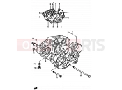 SUZUKI TS250X H (1987) 4 - CRANKCASE (MODEL G/H/J/K/)