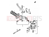 SUZUKI TS250X H (1987) 53 - LEFT HANDLE SWITCH (MODEL H/J/K E15,E16,E17,E22,MODEL K E02)