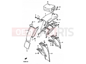 SUZUKI TS250X H (1987) 62 - REAR FENDER