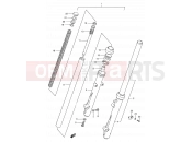 SUZUKI TS50W D (1983) 42 - FRONT DAMPER (MODEL D/E/F/G)
