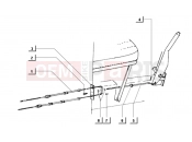 PARKING BRAKE CABLE - Ape MIX 50CC 2T 1998-2008