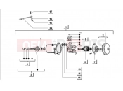 STARTING MOTOR - Ape MIX 50CC 2T 1998-2008