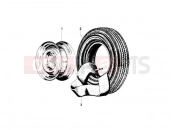 ape MP 601 Classic 2006-2013 FRONT WHEEL