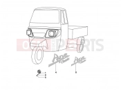 ape MP 601 Classic 2006-2013 PLATES - EMBLEMS